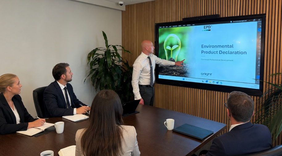 Orlight CPD training session on Environmental Product Declarations