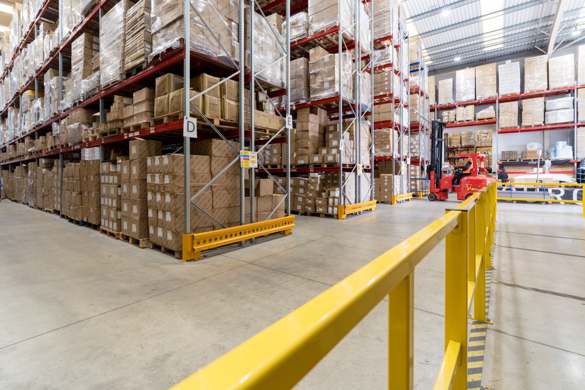 Orlight UK warehouse with bulk stock holding